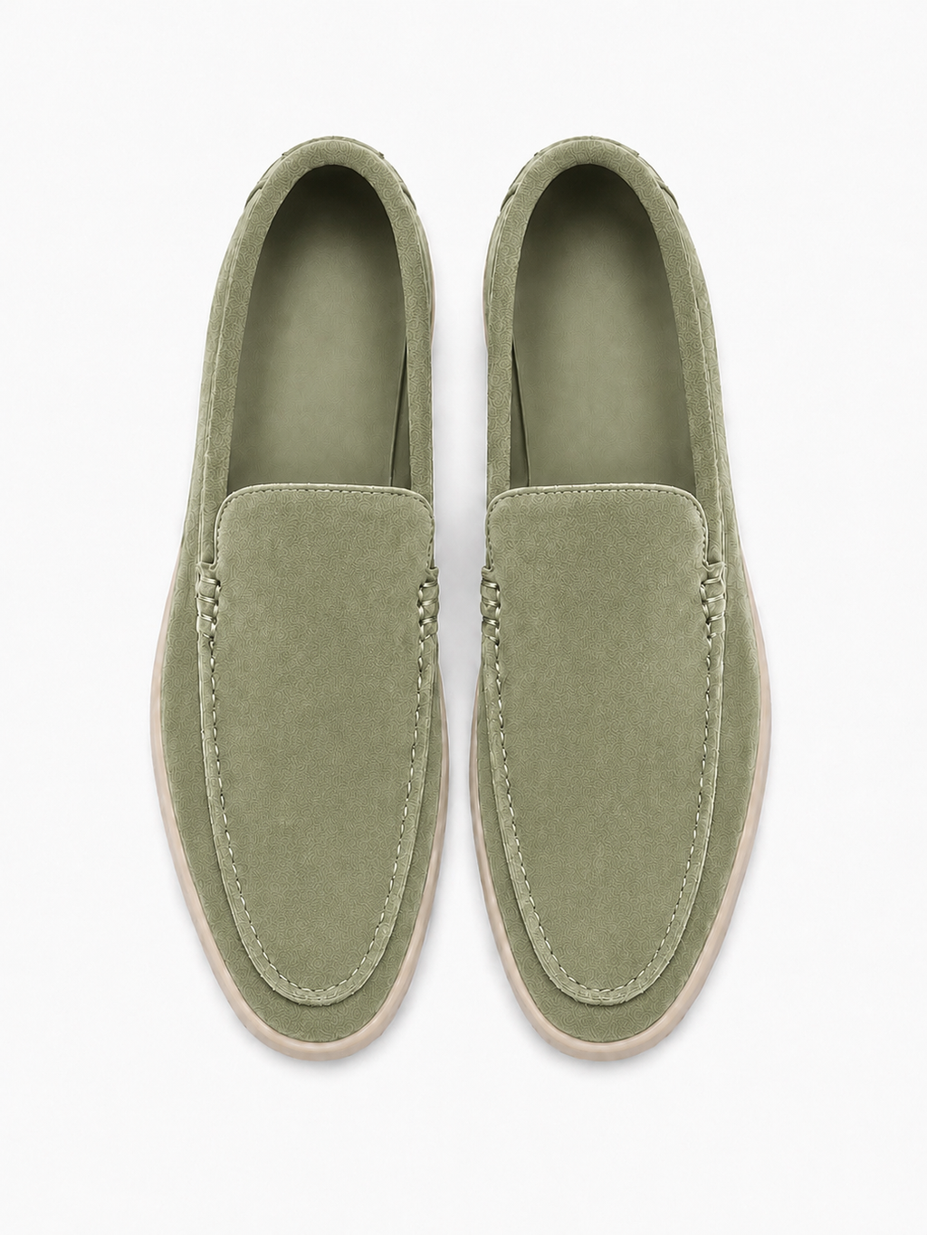The Summer Walk — Sage Suede Loafer