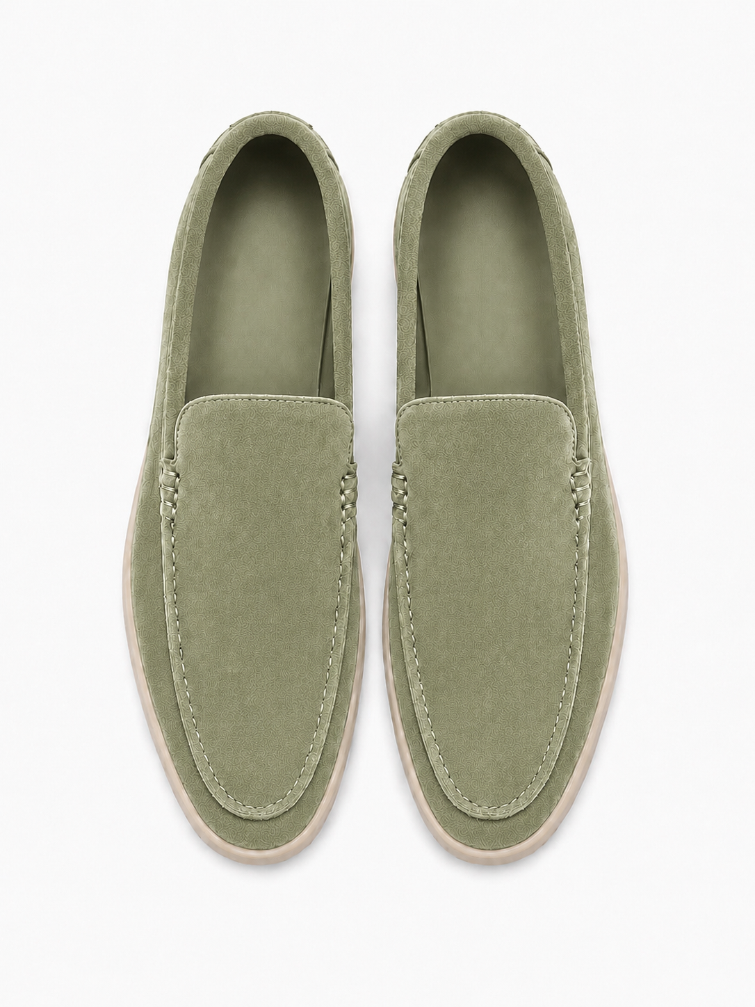 The Summer Walk — Sage Suede Loafer