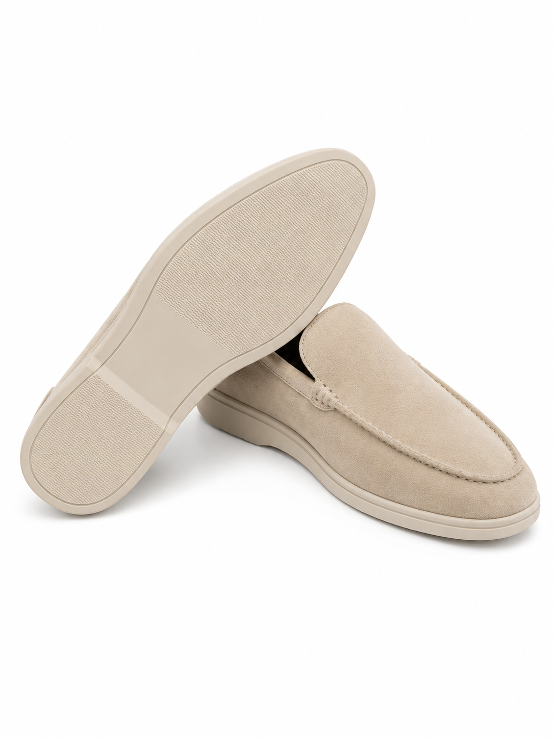 The Summer Walk — Stone Suede Loafer