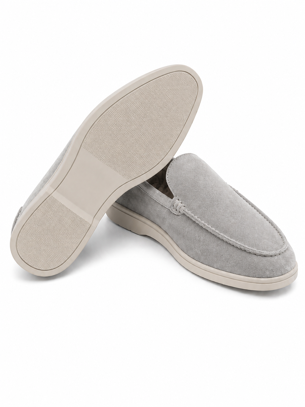 The Summer Walk — Dove Grey Suede Loafer