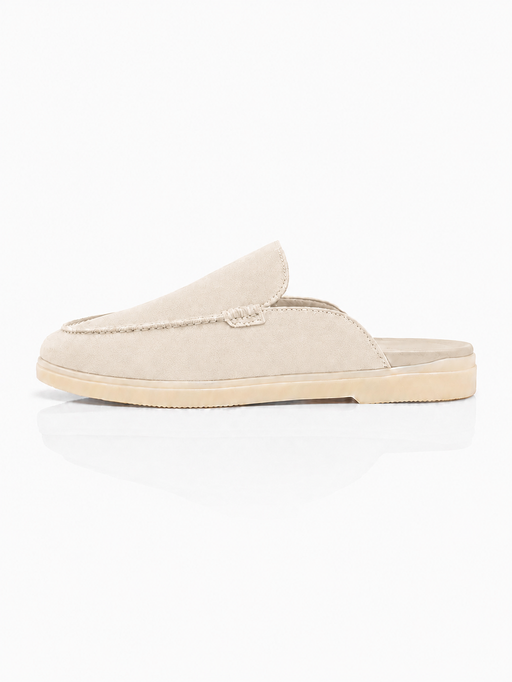 The Summer Mule — Parchment Suede