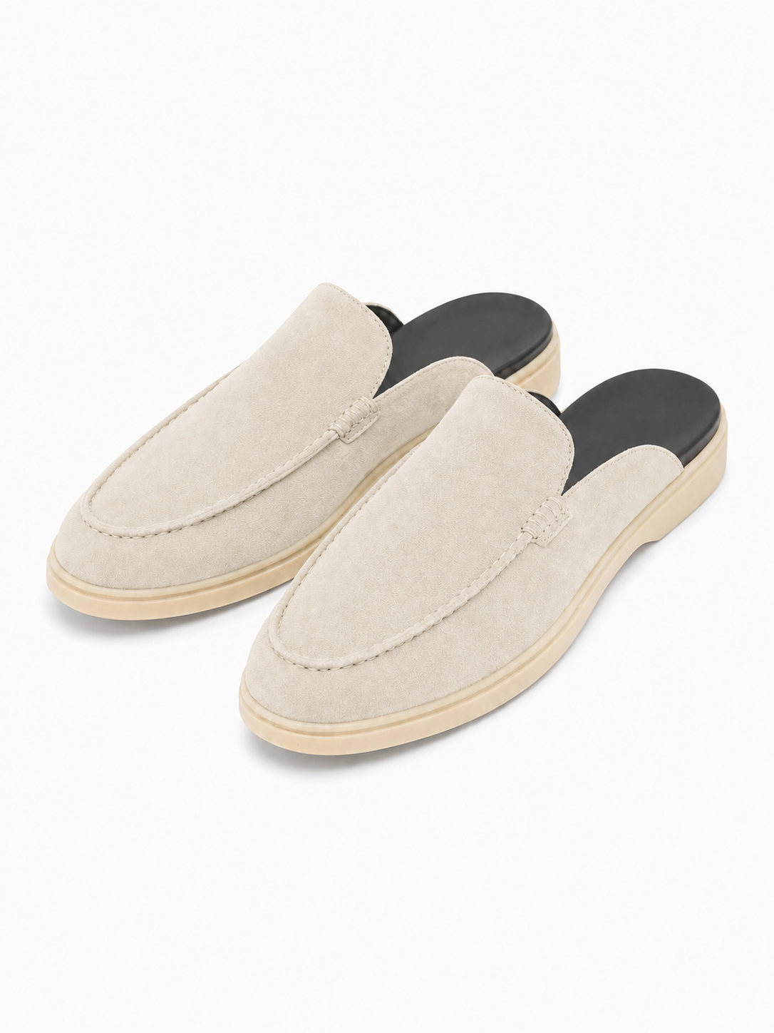 The Summer Mule — Parchment Suede