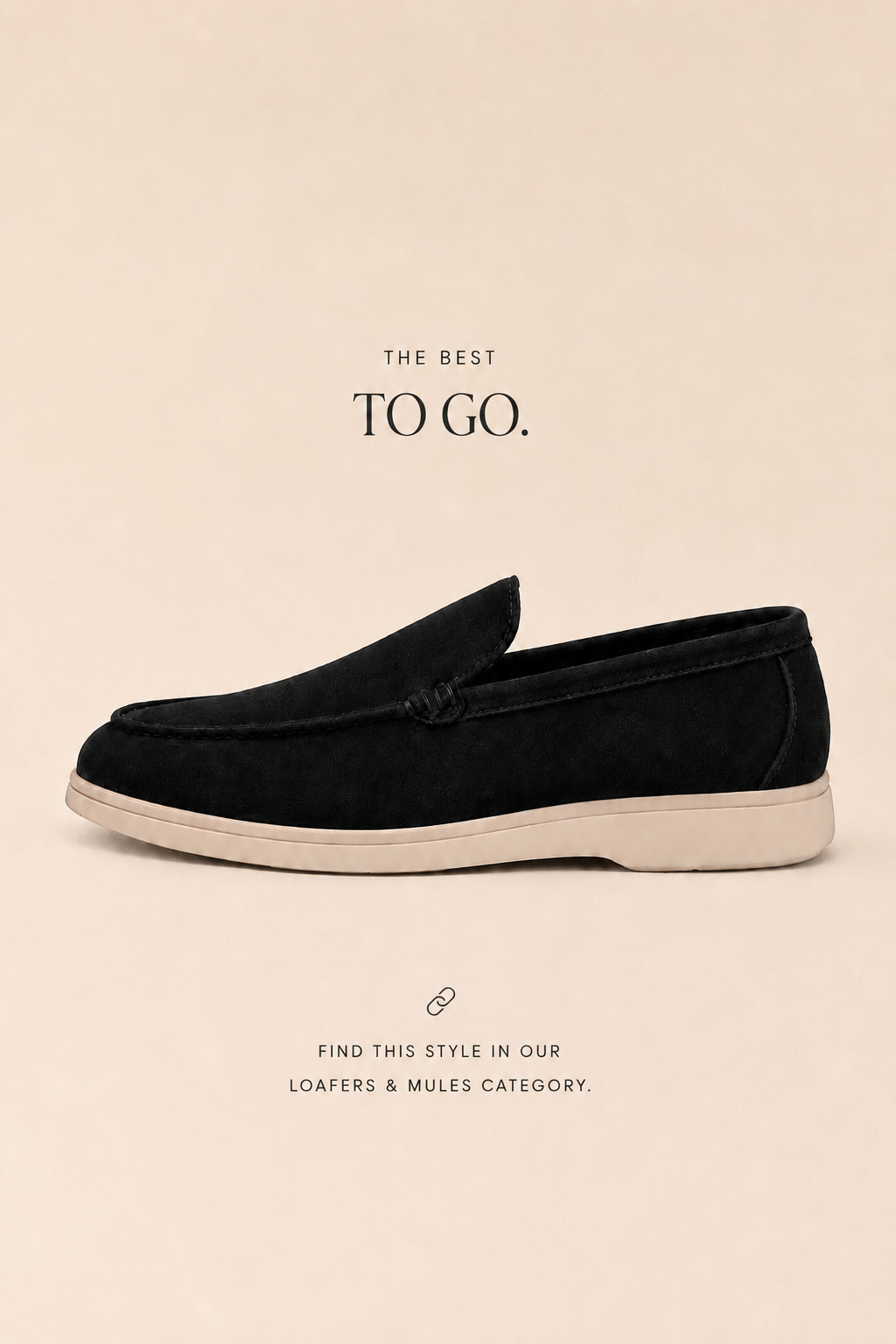The Contrast Set — Ivory Knit Polo & Black Trouser
