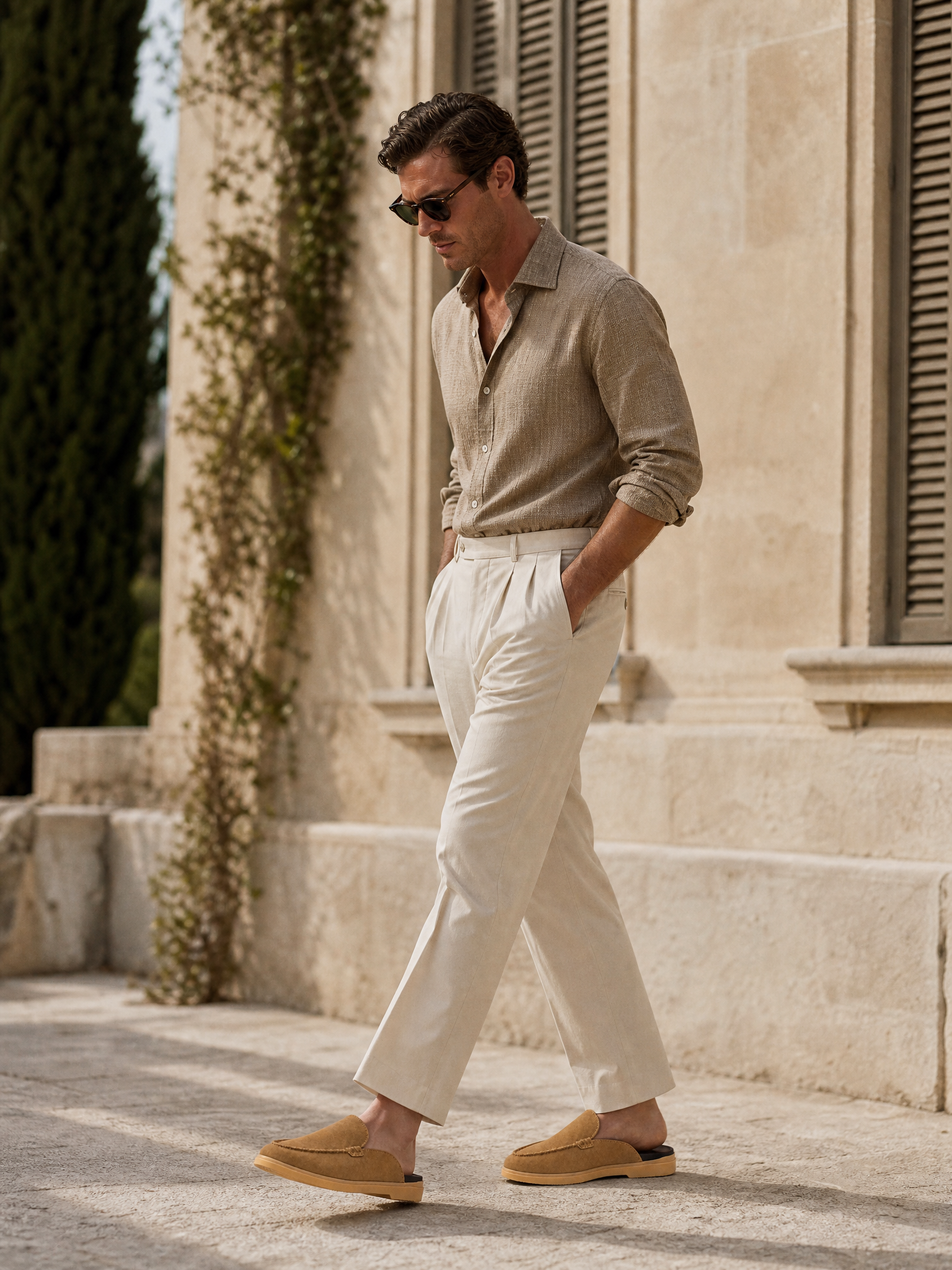 The Summer Mule — Camel Suede